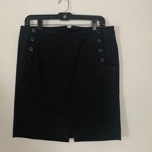 Gap a-line black skirt. Size 6.